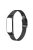 Folding Buckle Milanese Watch Strap Stainless Steel Wrist Band Replacement for Xiaomi Mi Band 3/4 - Black