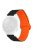 For Haylou RT / RT2 / GST / GS / RS3 / Huawei Watch 3 / Xiaomi Watch S1 / S1 Active, Magnetic Watch Band 22mm Universal Silicone Wrist Strap - Black / Orange