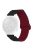 For Haylou RT / RT2 / GST / GS / RS3 / Huawei Watch 3 / Xiaomi Watch S1 / S1 Active, Magnetic Watch Band 22mm Universal Silicone Wrist Strap - Black / Wine Red