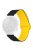 For Haylou RT / RT2 / GST / GS / RS3 / Huawei Watch 3 / Xiaomi Watch S1 / S1 Active, Magnetic Watch Band 22mm Universal Silicone Wrist Strap - Black / Yellow