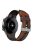 For Haylou RT / RT2 / Xiaomi Watch S1 / Samsung Galaxy Watch 3 45mm Watch Strap 22mm Color Splicing Leather Coated Silicone Band - Brown / Black