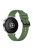 For Huawei Watch GT 4 41mm / Xiaomi Mi Watch Silicone Band 18mm Textured Watch Strap - Green+Black Buckle