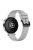 For Huawei Watch GT 4 41mm / Xiaomi Mi Watch Silicone Band 18mm Textured Watch Strap - Light Grey+Black Buckle