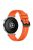 For Huawei Watch GT 4 41mm / Xiaomi Mi Watch Silicone Band 18mm Textured Watch Strap - Orange+Black Buckle