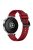 For Huawei Watch GT 4 41mm / Xiaomi Mi Watch Silicone Band 18mm Textured Watch Strap - Red+Black Buckle