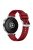 For Huawei Watch GT 4 41mm / Xiaomi Mi Watch Silicone Band 18mm Textured Watch Strap - Red+Silver Buckle