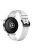 For Huawei Watch GT 4 41mm / Xiaomi Mi Watch Silicone Band 18mm Textured Watch Strap - White+Black Buckle