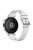 For Huawei Watch GT 4 41mm / Xiaomi Mi Watch Silicone Band 18mm Textured Watch Strap - White+Silver Buckle