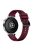 For Huawei Watch GT 4 41mm / Xiaomi Mi Watch Silicone Band 18mm Textured Watch Strap - Wine Red+Black Buckle