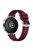 For Huawei Watch GT 4 41mm / Xiaomi Mi Watch Silicone Band 18mm Textured Watch Strap - Wine Red+Silver Buckle