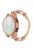 For Huawei Watch GT3 46mm/Xiaomi Haylou RS3 Watch Strap 22mm Stainless Steel Watch Band with Thread Design for Girls - Rose Gold