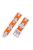 For Samsung Galaxy Watch3 45mm / Huawei Watch Ultimate / Xiaomi Watch S1 Silicone 22mm Watch Strap - White / Orange