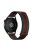 For Samsung Galaxy Watch3 45mm / Xiaomi Watch Color / Huawei Watch Ultimate Magnetic 22mm Milanese Watch Band - Black  /  Red