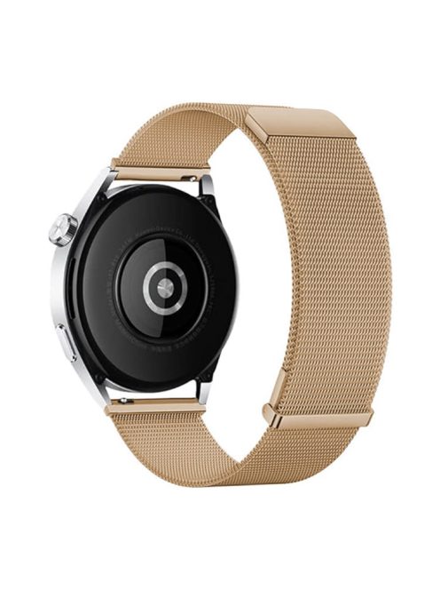 For Samsung Galaxy Watch3 45mm / Xiaomi Watch Color / Huawei Watch Ultimate Magnetic 22mm Milanese Watch Band - Rose Gold