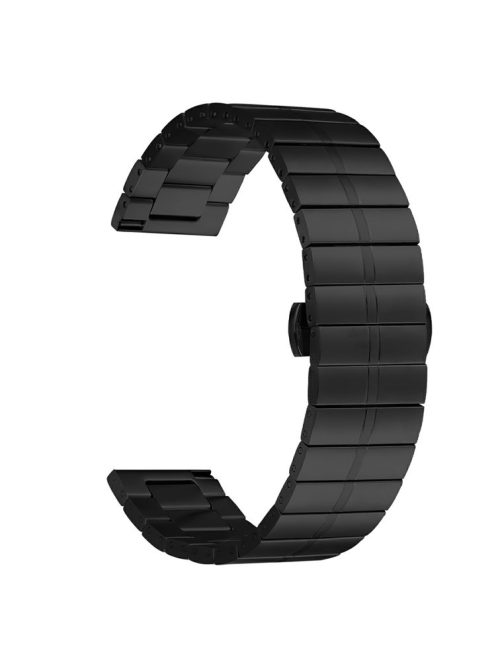 For Xiaomi Haylou RT2 LS10 Electroplating Design Wrist Band Stainless Steel Watch Strap - Black