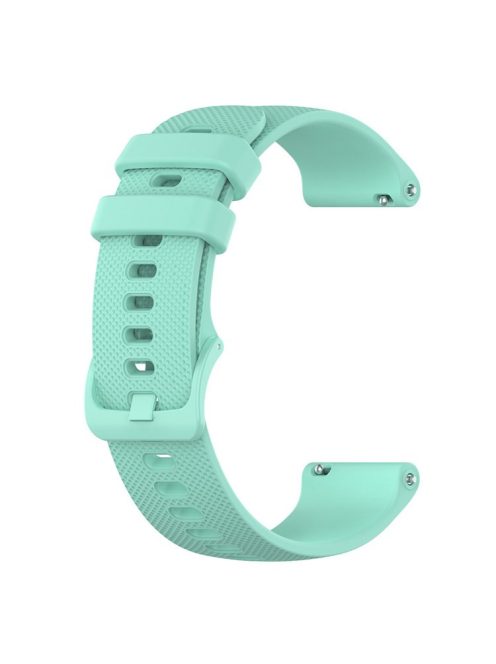 For Xiaomi Haylou Solar LS01 / ID205 / Willful SW021 Universal Grid Texture Silicone Watchband Replacement - Teal