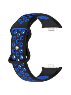   For Xiaomi Mi 8 Pro Replacement Band Dual Color Silicone Watch Strap - Blue / Black