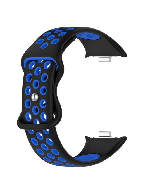 For Xiaomi Mi 8 Pro Replacement Band Dual Color Silicone Watch Strap - Blue / Black