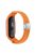 For Xiaomi Mi Band 3 / 4 / 5 / 6 / 7 Braided Nylon Strap Magnetic Watch Band - Orange