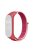 For Xiaomi Mi Band 3 / 4 / 5 / 6 / 7 Nylon Watch Band Adjustable Sport Loop Strap Wristband Replacement - Garnet Red