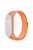 For Xiaomi Mi Band 3 / 4 / 5 / 6 / 7 Nylon Watch Band Adjustable Sport Loop Strap Wristband Replacement - Papaya