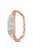 For Xiaomi Mi Band 3 / 4 Delicate Copper Chain Metal Strap Replacement Watchband with Watch Case - Rose Gold