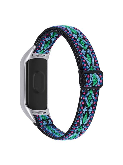 For Xiaomi Mi Band 3 / 4 Nylon Braided Watch Strap Replacement Adjustable Elastic Wrist Band - Style 19