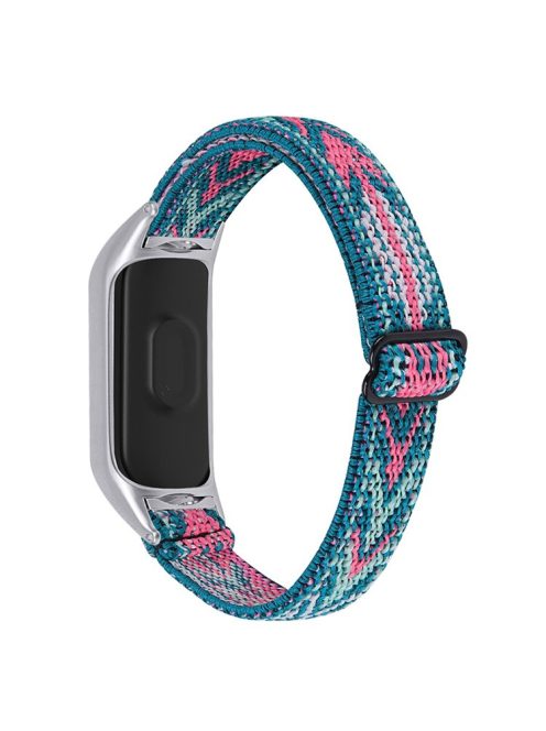 For Xiaomi Mi Band 3 / 4 Nylon Braided Watch Strap Replacement Adjustable Elastic Wrist Band - Style 37