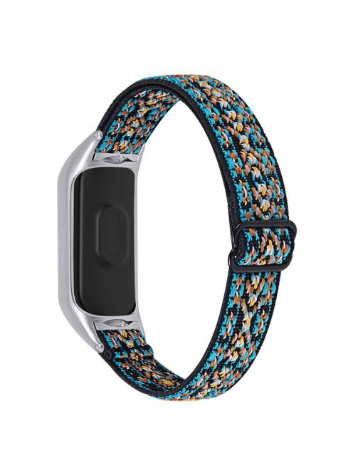 For Xiaomi Mi Band 3 / 4 Nylon Braided Watch Strap Replacement Adjustable Elastic Wrist Band - Style 4