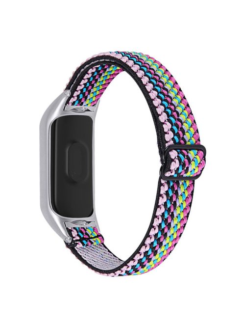 For Xiaomi Mi Band 3 / 4 Nylon Braided Watch Strap Replacement Adjustable Elastic Wrist Band - Style 9