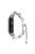 For Xiaomi Mi Band 3 / 4 Pearl Jewelry Watch Strap for Women Girls Sliding Adjustable Metal Wrist Band - Silver