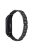 For Xiaomi Mi Band 3 / 4 Three Bead Watch Strap Metal Rhinestone Decor Wrist Band - Black