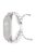 For Xiaomi Mi Band 3 / 4 Watch Band Stylish Beads Decorated Wrist Strap Drawstring Design Adjustable Nylon Rope Watchband - White / Black