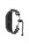 For Xiaomi Mi Band 3 / 4 Watch Strap Metal Bracelet Hollow Out Bead Decor Smartwatch Strap Replacement - Black