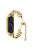 For Xiaomi Mi Band 3 / 4 Watch Strap Metal Bracelet Hollow Out Bead Decor Smartwatch Strap Replacement - Gold