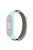 For Xiaomi Mi Band 3 / Band 4 / Band 5 / Band 6 / Band 7 Nylon Sport Band Adjustable Anti-lost Bracelet with Silicone Watch Case - Brown / Gray / Blue