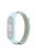 For Xiaomi Mi Band 3 / Band 4 / Band 5 / Band 6 / Band 7 Nylon Sport Band Adjustable Anti-lost Bracelet with Silicone Watch Case - Light Green