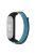 For Xiaomi Mi Band 3 / Band 4 / Band 5 / Band 6 / Band 7 Nylon Sport Band Adjustable Anti-lost Bracelet with Silicone Watch Case - Lime