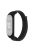 For Xiaomi Mi Band 3 / Band 4 / Band 5 / Band 6 / Band 7 Nylon Sport Band Adjustable Anti-lost Bracelet with Silicone Watch Case - Reflective Black