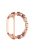 For Xiaomi Mi Band 3/4 Watch Strap Stainless Steel Watch Band with Thread Design for Girls - Rose Gold