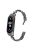 For Xiaomi Mi Band 5 / 6 Metal Bracelet Rhinestones Decor Wristband Strap - Black