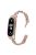 For Xiaomi Mi Band 5 / 6 Metal Bracelet Rhinestones Decor Wristband Strap - Rose Gold