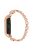 For Xiaomi Mi Band 5 / 6 Stylish Water Wave Design Wrist Band Stainless Steel Bracelet Watch Strap Replacement - Rose Gold