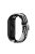 For Xiaomi Mi Band 5 / Band 6 / Band 7 Stretchy Nylon Solo Loop Band Adjustable Braided Sport Elastics Strap - Black / White