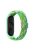 For Xiaomi Mi Band 5 / Band 6 / Band 7 Stretchy Nylon Solo Loop Band Adjustable Braided Sport Elastics Strap - Colorful Green