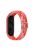 For Xiaomi Mi Band 5 / Band 6 / Band 7 Stretchy Nylon Solo Loop Band Adjustable Braided Sport Elastics Strap - Colorful Red