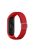 For Xiaomi Mi Band 5 / Band 6 / Band 7 Stretchy Nylon Solo Loop Band Adjustable Braided Sport Elastics Strap - Red