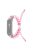 For Xiaomi Mi Band 5/6 Stylish Beads Decor Replacement Wrist Band Drawstring Design Adjustable Nylon Rope Watch Strap - Pink