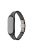 For Xiaomi Mi Band 5/Mi Band 6 Ceramics+Stainless Steel Watch Strap Replacement Watch Band - Five Beads Black