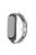 For Xiaomi Mi Band 5/Mi Band 6 Ceramics+Stainless Steel Watch Strap Replacement Watch Band - Three Beads Black